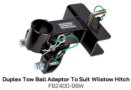 FB2400-99W Duplex Tow Ball Adaptor - Wilstow